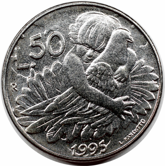 San Marino, 50 Lire, 1995, UNC Original Coin for Collection