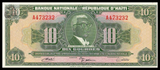 Haiti, 10 Gourdes, 1968, P-203, UNC Original Banknote for Collection