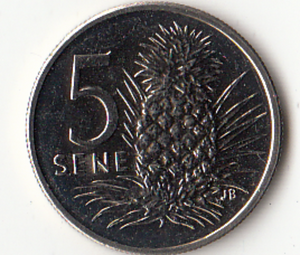 Samoa, 5 Cents, 1996, UNC Original Coin for Collection