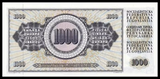 Yugoslavia, 1000 Dinara, Random Year, Full Bundle, UNC Original Banknote for Collection