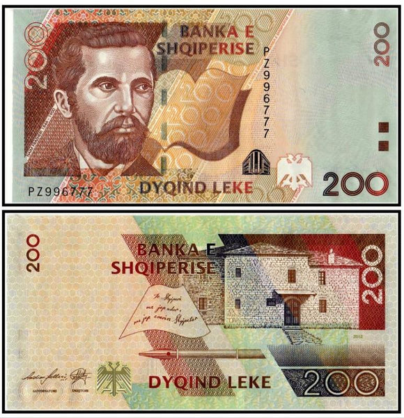 Albania 200 Leke, 2012, P-71 UNC Original Banknote