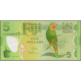 Fiji 5 Dollars, 2013, Polymer, P-115, UNC Original Banknote