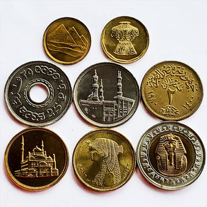 Egypt Set 8 PCS Coins, Coin for Collection
