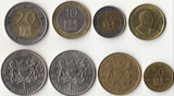 Kenya, Set 8 PCS Coins, UNC Original Coin for Collection