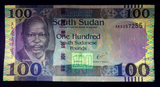 South Sudan, 100 Pounds, 2017-2019 P-15, UNC Original Banknote for Collection, 1 Piece