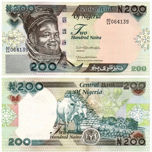Nigeria, 200 Naira, P-29, UNC Original Banknote for Collection