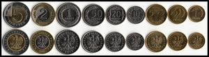 Poland Set 9 pcs original real coin