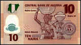 Nigeria 10 Naira 2017 P-39l Polymer Original Banknote