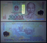 Vietnam 10000 Dong, Full Bundle (100 PCS) Banknotes, 2014-2018 P-119, Polymer Banknote for Collection