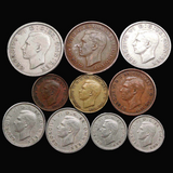 U.K, Set 6 PCS Coins, Random Year, Original Coin for Collection