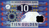 Netherlands 10 Gulden, 1997 P-99, AUNC Banknote for Collection