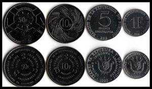 Burundi, Set 4 PCS Coins, UNC Original Coin for Collection