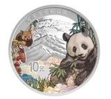 China, 2023, Silver Coin, Giant Panda National Park and Three-River-Source National Park Coins, Commemorative Original Coin