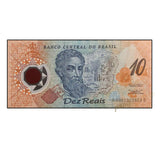 Brazil 10 Reais 2000 Polymer P-248 Brasil commemorative banknote 500th UNC Original