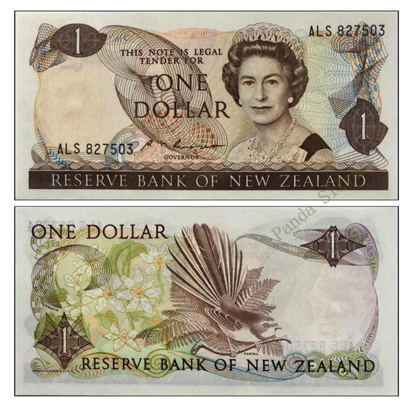 New Zealand 1 Dollar, 1989-1992 P-169, Banknote for Collection