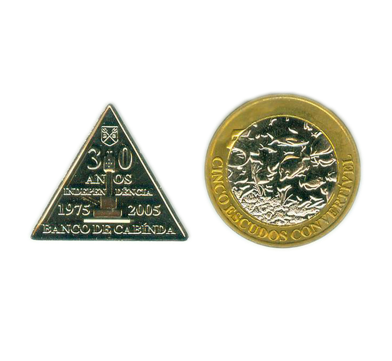 Cabinda Set 2 PCS, Bi-Metallic Coins, Original Coin for Collection ...