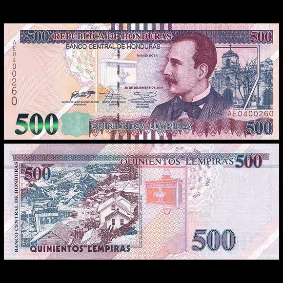 Honduras, 500 Lempiras, 2016, P-103c, UNC Original Banknote for Collection