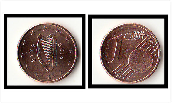 Ireland 1 Cent KM#32 random year UNC original coin