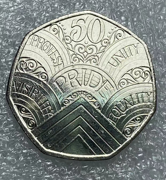 U.K, 50 Pence, 2022, UNC Original Coin for Collection