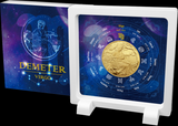 Samoa 20 Cents, 2021, Demeter, Virgo, Color and Gold Plated Coin for Collection