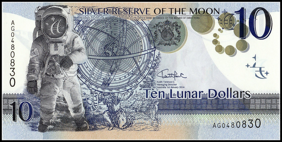 Australia 10 Lunar Dollars, 2014 Silver Reserve, 