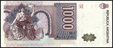Argentina 1000 Australes 1988-90 P-329 UNC Original Banknote