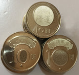 China Taiwan, Set 3 Pcs 10 Yuan Coins , UNC Original China Tai Wan Coin 50th Anniversary