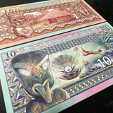 Pacific States of Melanesia, Micronesia and Polynesia, 1 and 10 Dollars, Fantasy Business Banknotes, UNC Banknote for Collection