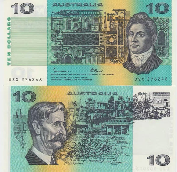 Australia, 10 Dollars, ND1974 P-45, UNC Original Banknote for Collection