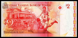 Tonga, 2 Paanga, 2009, P-38, UNC Original Banknote for Collection