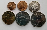 Gambia, Set 6 PCS Coins, 1971--1987 Original Coin for Collection