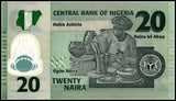 Nigeria 20 Naira Polymer 2018 P-34 UNC Original Banknote