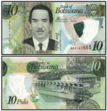 Botswana 10 Pula Polymer banknote 2018 UNC P-new