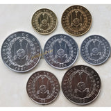 Djibouti Set 7 PCS Coins, 1991-1996 (1-2-5-10-20-50-100 Francs) Coin for Collection