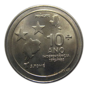 Sao Tome and Principe, 1985,100 Dobras, Rare 38mm Big Size Coin for Collection