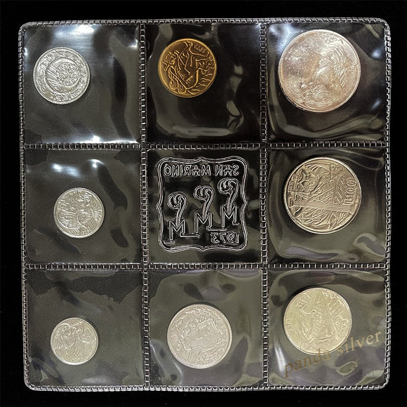 San Marino Set 8 PCS Coins, 1973, Original Coin for Collection, Rare