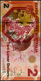 Silver Reserve Australia 2 Dollars 2015 Zodiac Goat original banknote UNC