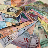 Venezuela Full Set 21 pcs 2- 500 Soberanos & 2-100000 Bolivares 2007-2018 UNC Original Banknotes , Real Genuine paper money bill