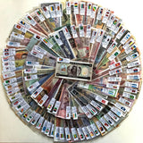 Lot 100 Pcs Banknotes From 100 Different Countries / Regions Set, Original Genuine Real Banknote UNC , Country Gift