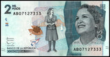 Colombia 2000 Pesos, 2015(2016), P-NEW, UNC original real banknote