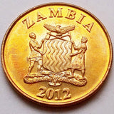 Zambia 50 ngwee 2012 KM#208, UNC original coin