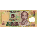 Vietnam Viet Nam 10000 Dong random year UNC original real Polymer banknote