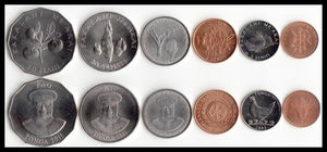 Tonga  set 6 pcs Coins (1 2 5 10 20 50 CENT) Seniti UNC original coin