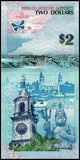 Bermuda 2 Dollars 2009(2012) P-57b UNC Original Banknote