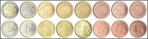 Estonia Set 8 pcs Coins 2018 UNC Original coin