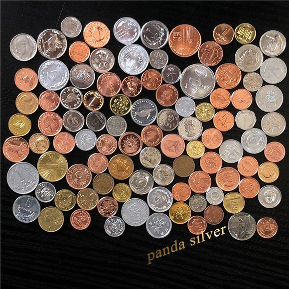 Random 100 coins from Different Countries Real Genuine Original Coin , Set lot, country collectibles Asia Africa America collection gift