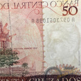 Brazil 50 Cruzados 1986 P-210a, Original Banknote