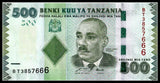 Tanzania 500 Shillings ND 2010 P-40 UNC original Banknote