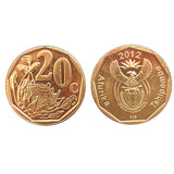 South Africa 20 cents Random Year UNC Original Coin 1 piece