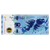 Argentina 50 Pesos 2015 P-362, UNC real original banknote , Falklands Wa